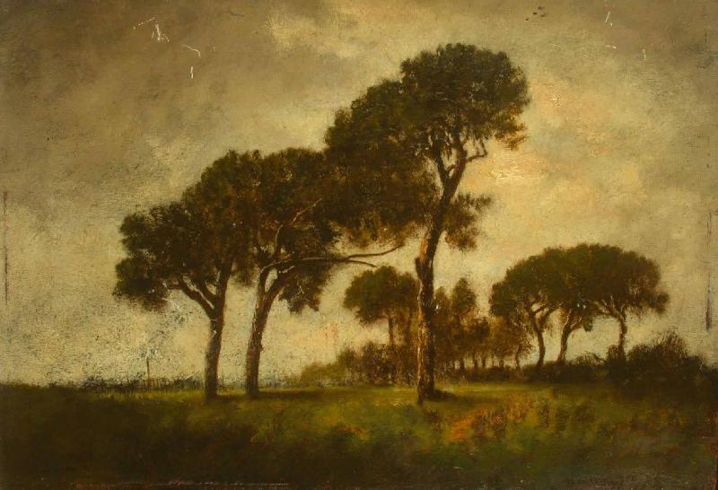 Emile Vernon A landscape with trees Germany oil painting art